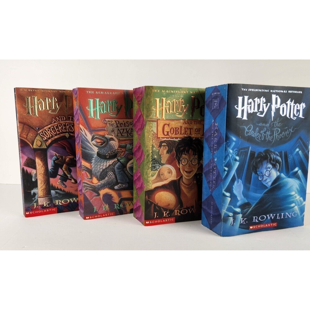 Harry Potter books #1, #3, #4, #5